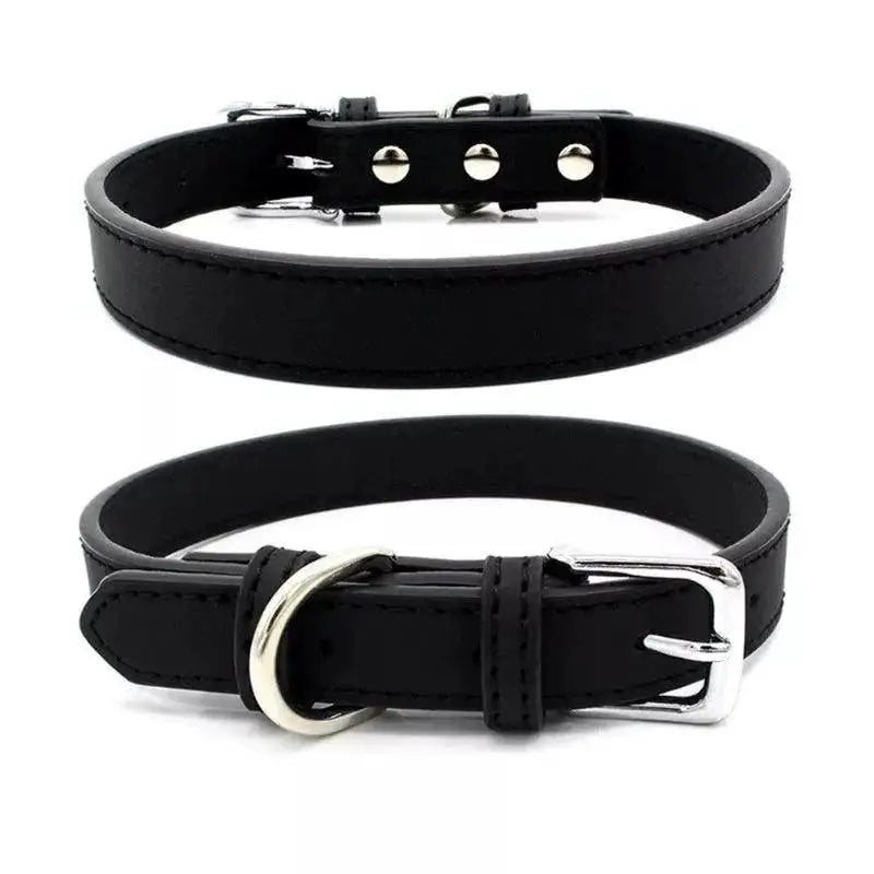 Affordable Leather Pet Collar for Small Dogs and Cats
