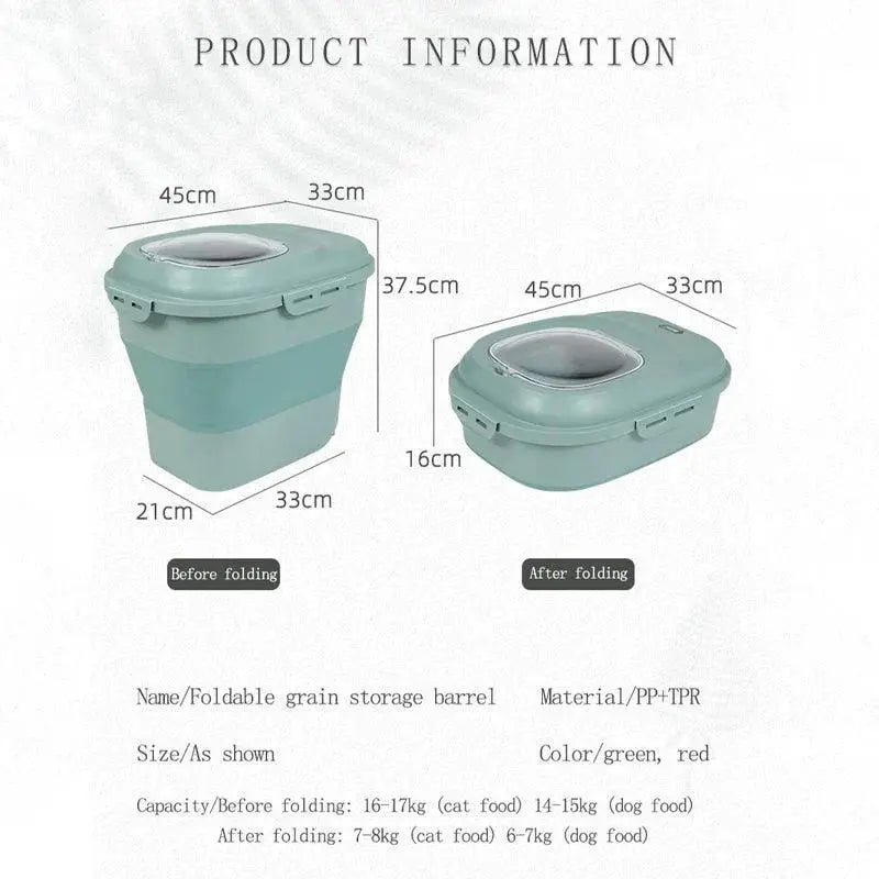 Pet Food Storage Container Moisture Proof Seal Bowl