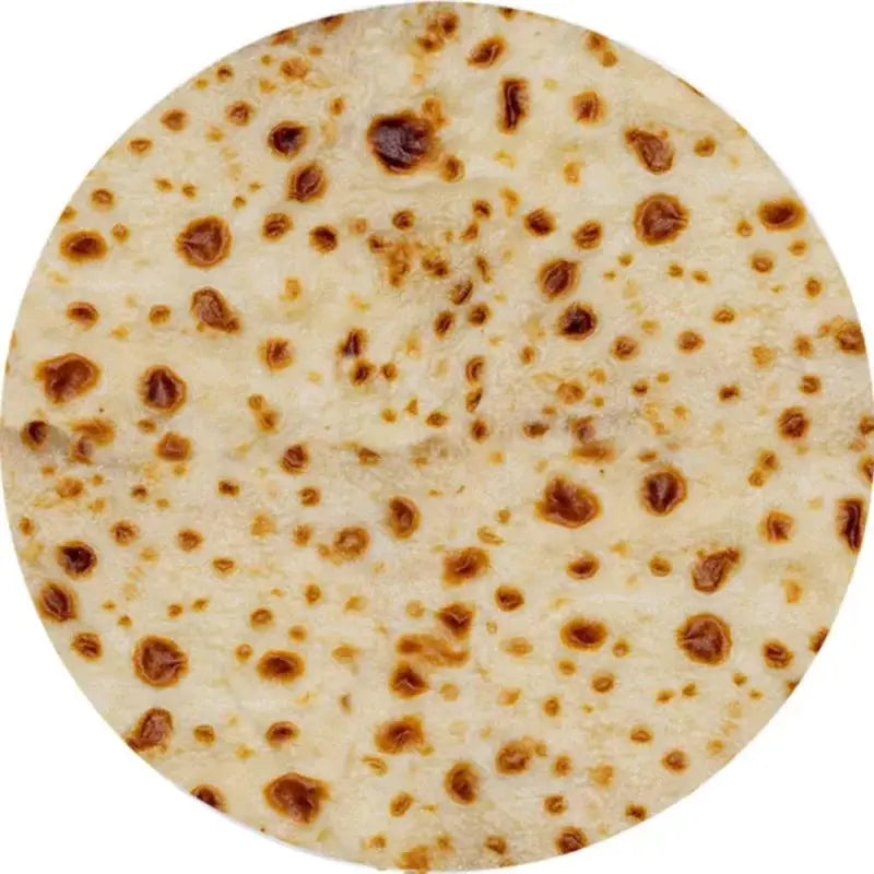 Multi Size Funny Round Corn Tortilla Blanket Soft Warm Throw