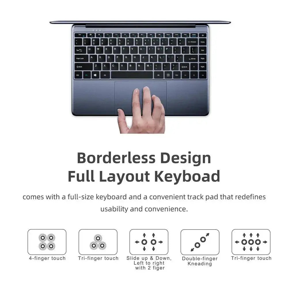 HeroBook Pro Laptop Powerful Intel Processor 8GB RAM