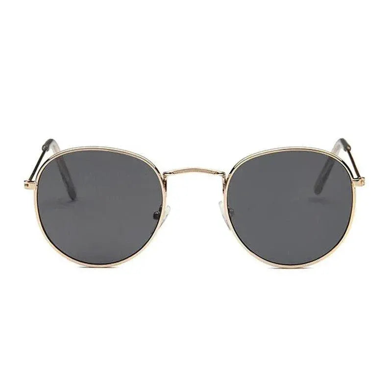 Retro Round Mirror Sunglasses For Men Vintage UV400 Eyewear