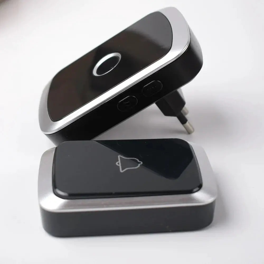 Waterproof Wireless Doorbell AC 100V-240V EU Plug Smart Remote control Door Bell Rings with battery included , plug and play. by stepyours.com