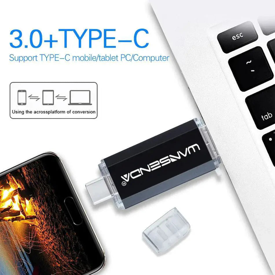 Wansenda Type C OTG Flash Drive For Fast Data Transfer