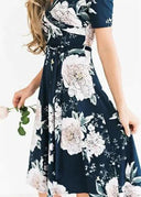 Bohemian Floral Chiffon Sundress Chic Summer Style Statement