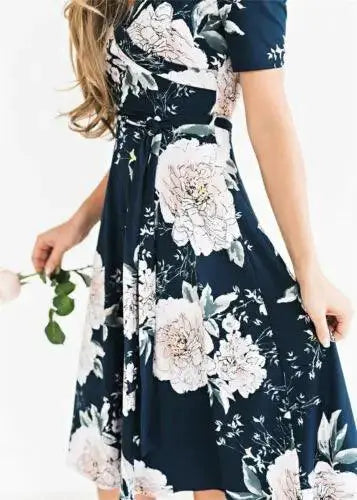 Bohemian Floral Chiffon Sundress For Summer Style Statement