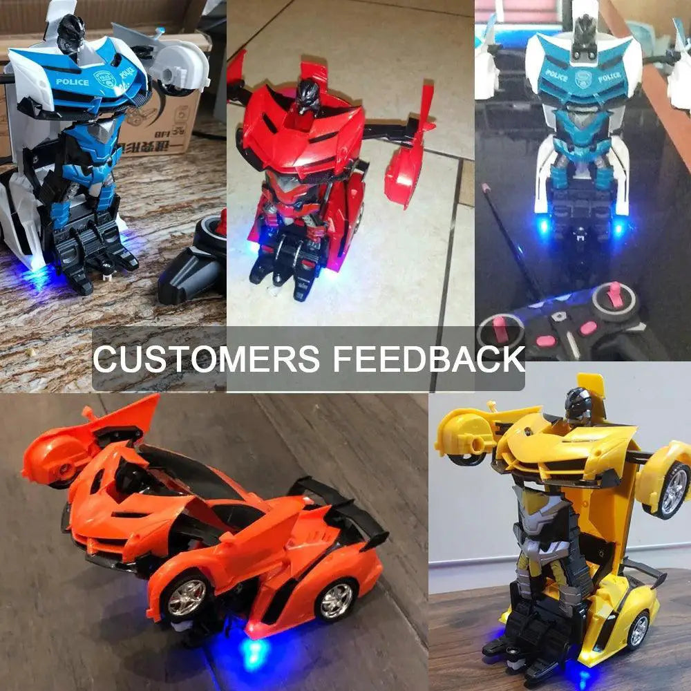 Transforming RC Car Robot Ultimate Drift Toy With Lights