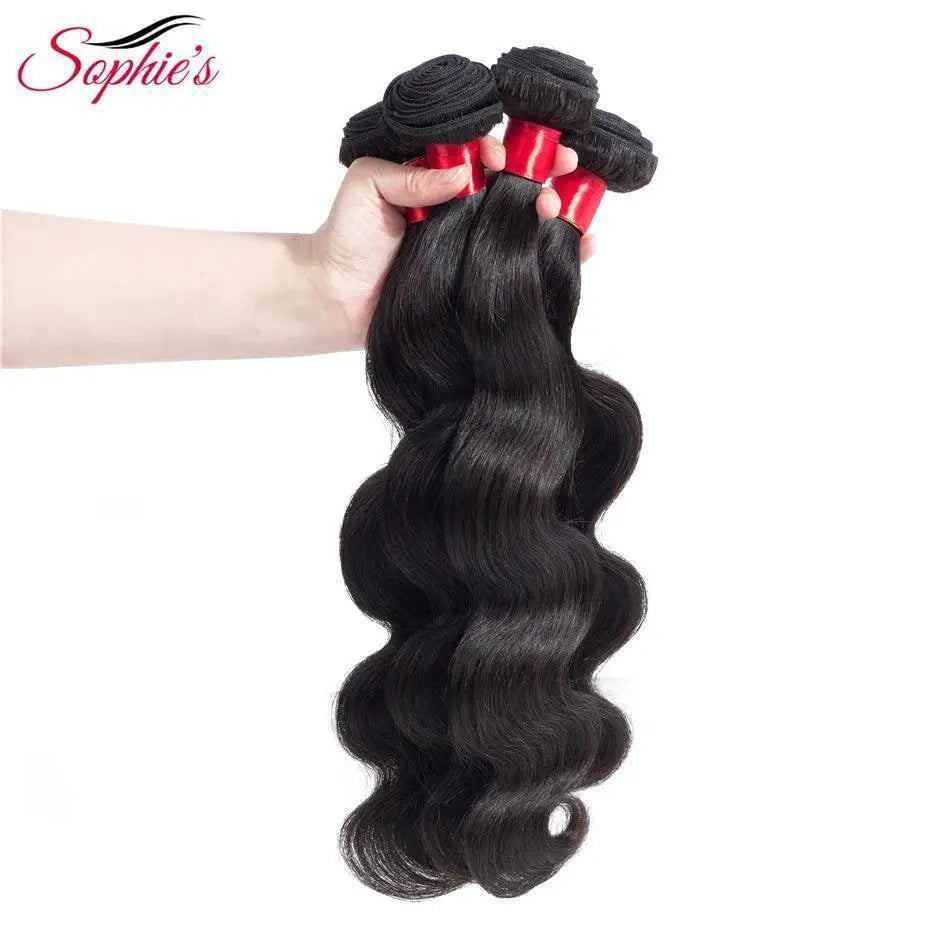 Sophies Body Wave Malaysian Hair Bundle Trio Extensions