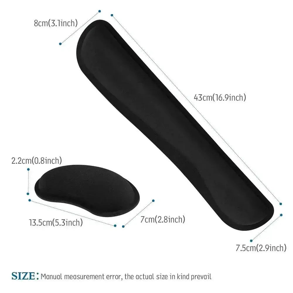 Ergonomic Memory Foam Wrist Rest Set For Office Comfort