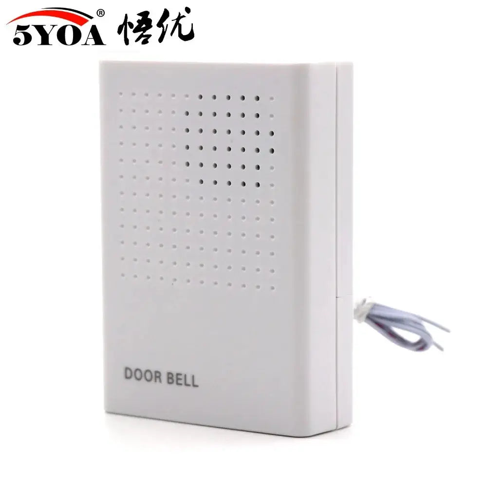 Doorbell Electronic Wire Door Bell Ding-Dong Dry Battery or Connect to 12V Two Types by stepyours.com