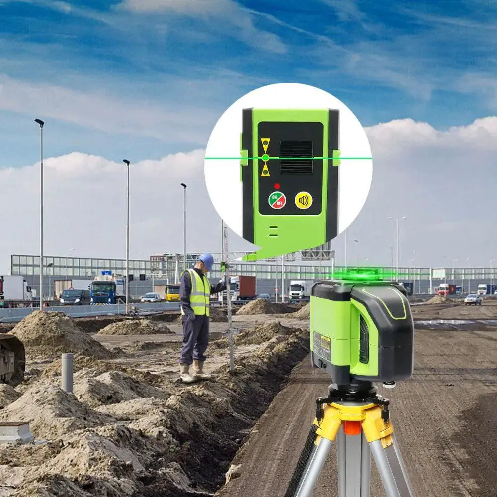 Huepar 3x360 Electronic Laser Level 130Ft Green Beam DT03CG