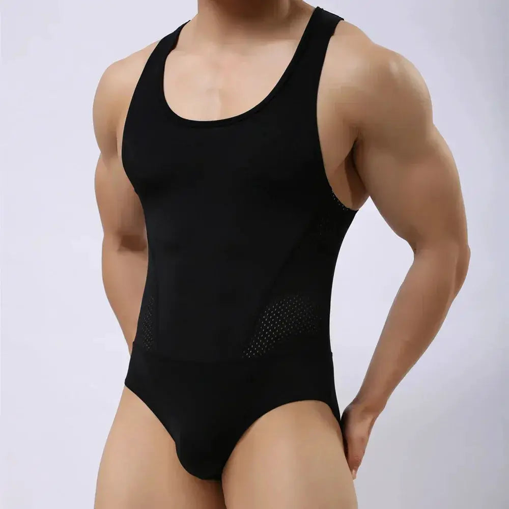 Brave Person Men High Elasticity Bodysuits One Piece Shapers