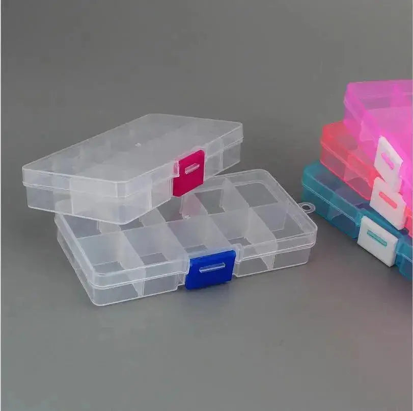 Adjustable Plastic Jewelry Box Organizer Kit For DIY Crafts