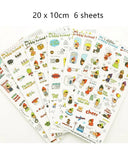 Cute Molang Rabbit Cartoon Sticker Set for Scrapbook Kit