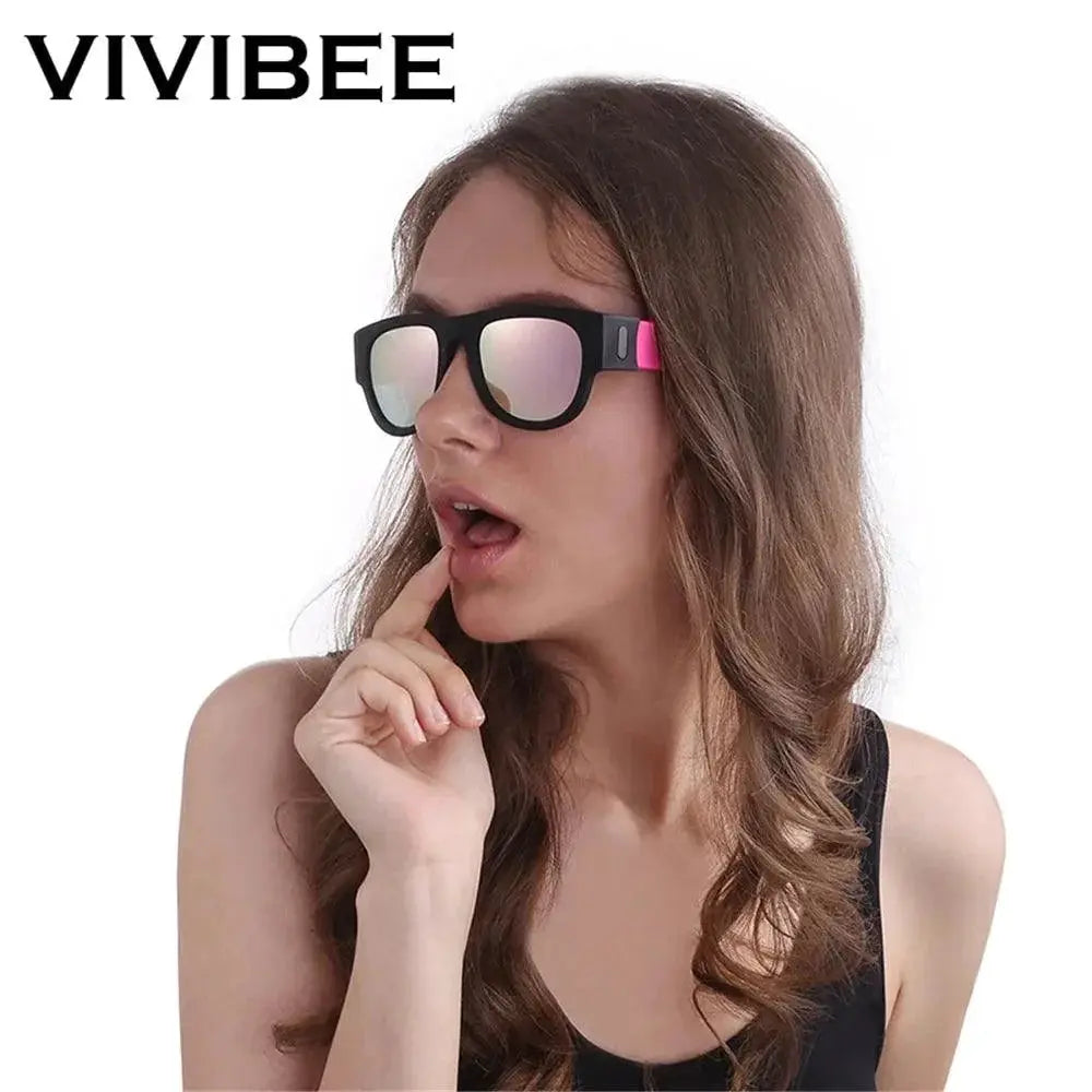 VIVIBEE Polarized Foldable Sunglasses Compact UV Protection