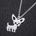Chihuahua Pet Pendant Necklace Adorable Animal Love Jewelry