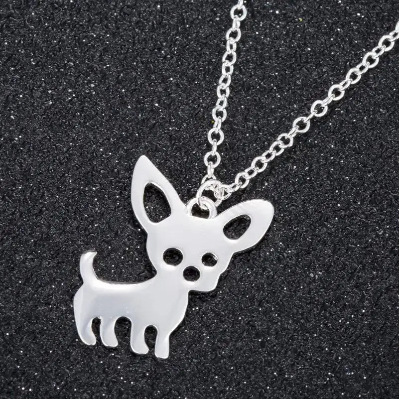 Chihuahua Pet Pendant Necklace Adorable Animal Love Jewelry