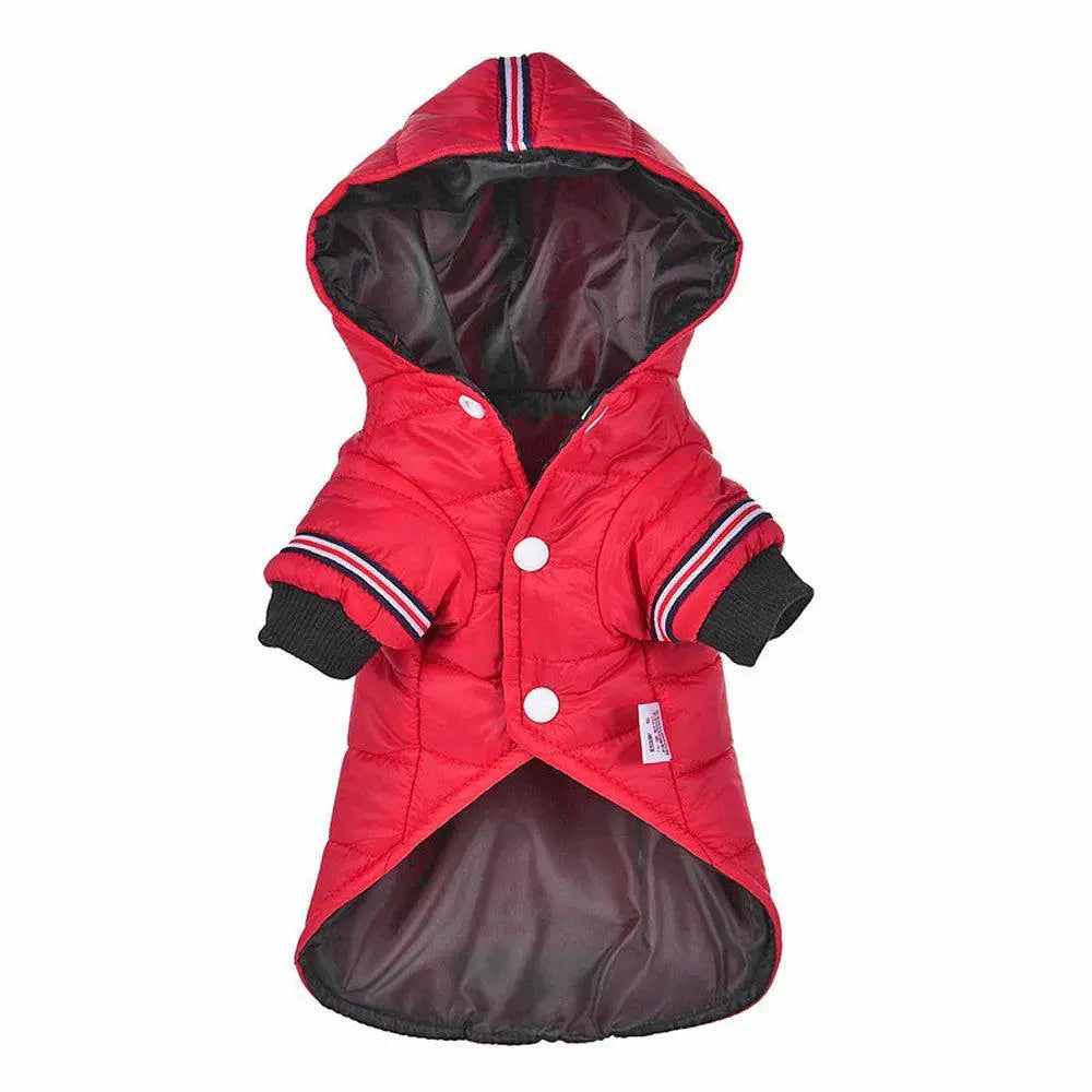Chihuahua Winter Jacket Red Waterproof Coat For Small Dogs
