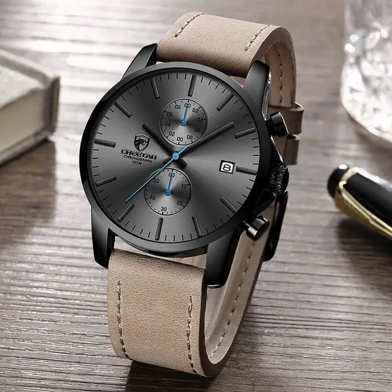 Mens Luxury Chronograph Watch Sleek Timepiece For Style