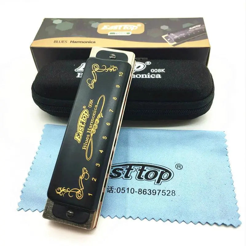 Easttop T008K 10 Hole Diatonic Blues Harmonica Hot Sale