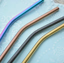 Upors Reusable Straws - Stainless Steel Set