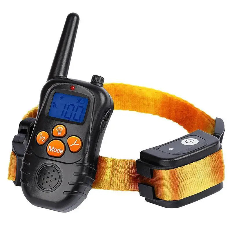 Electronic Dog Training Collar With Remote LCD Screen