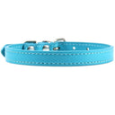 Colorful Leather Pet Collar Personalized Padded Quick Release