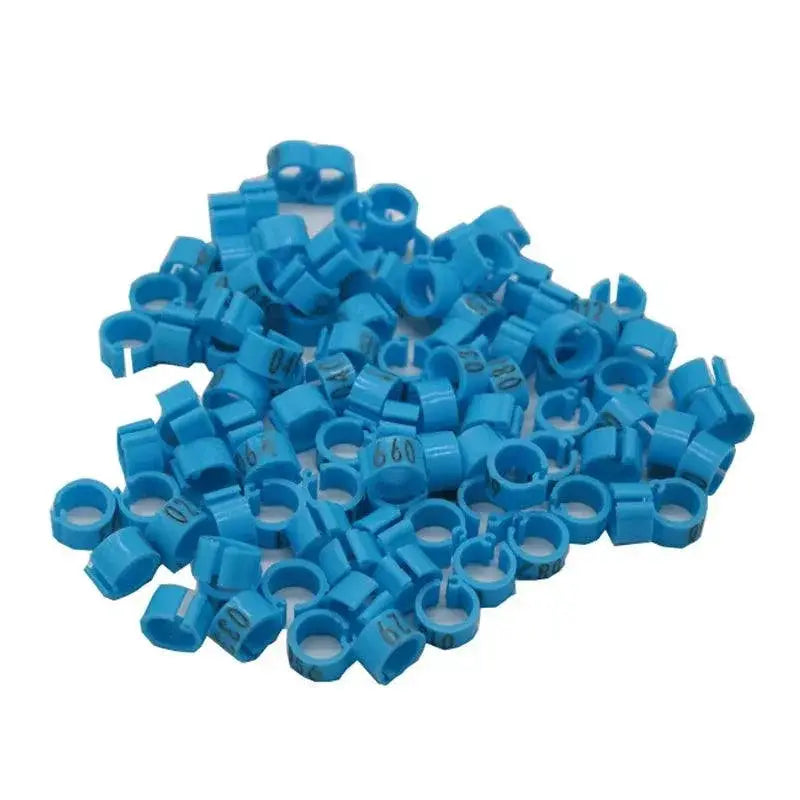 Pigeon Training Leg Bands Colorful Plastic Bird Tags 100 Pcs