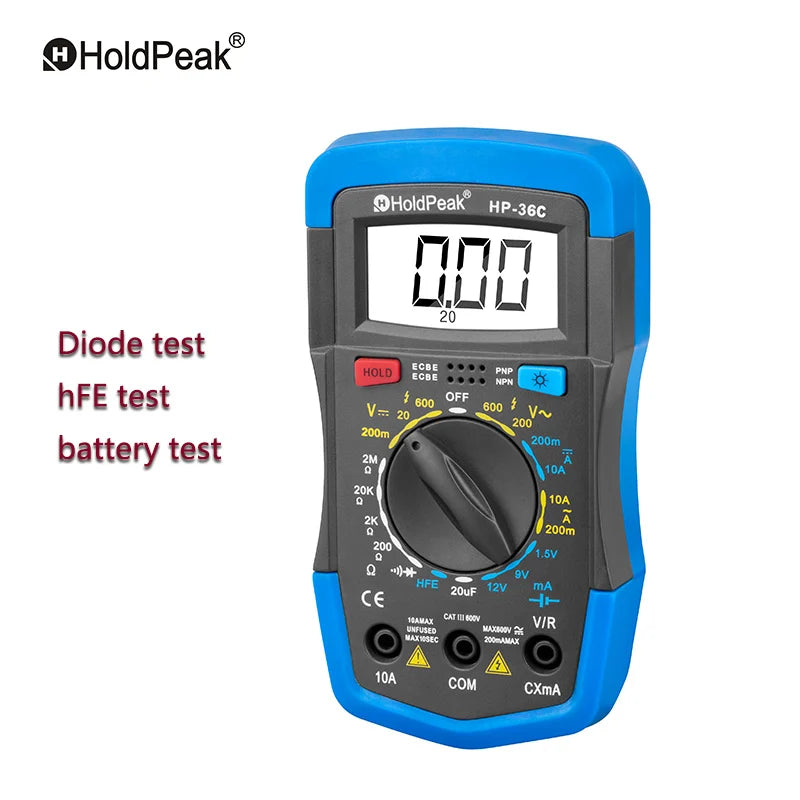 HoldPeak Mini Multimeter Digital Professional Multimeter AC/DC — product view 2