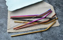 Upors Reusable Straws - Stainless Steel Set