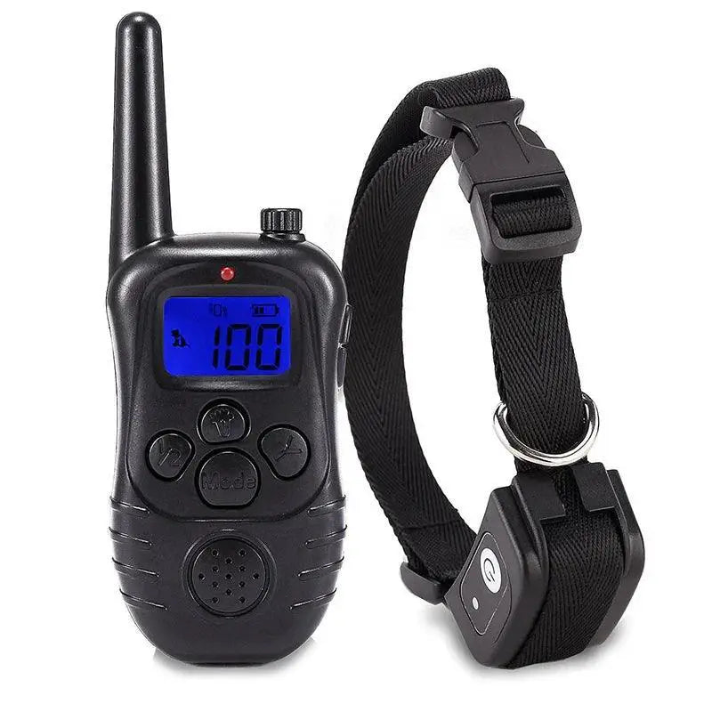 Electronic Dog Training Collar With Remote LCD Screen