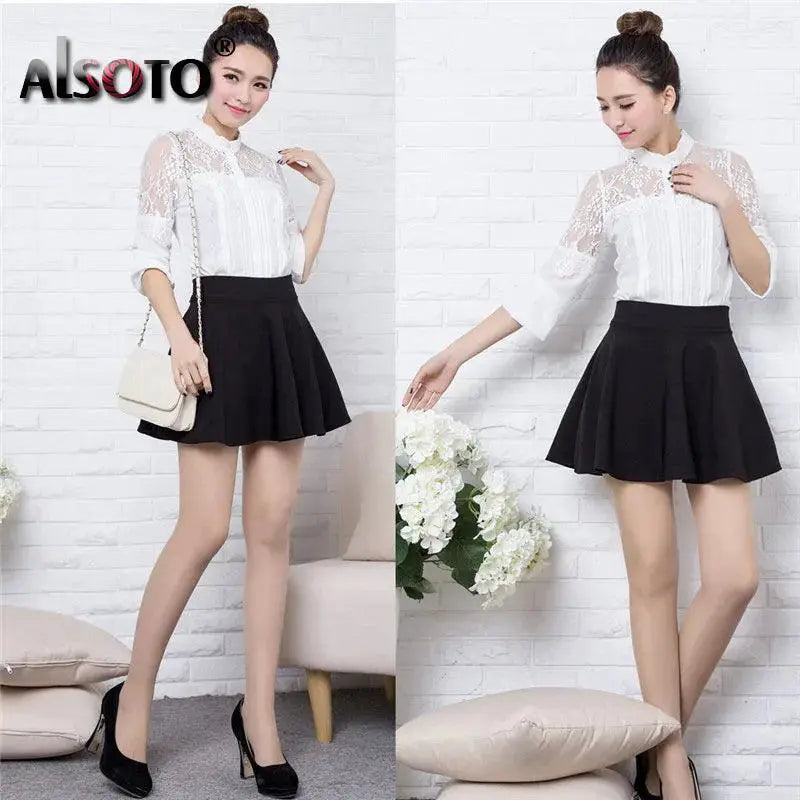 Alsoto Elastic Waist Midi Skirt Effortless Style Upgrade