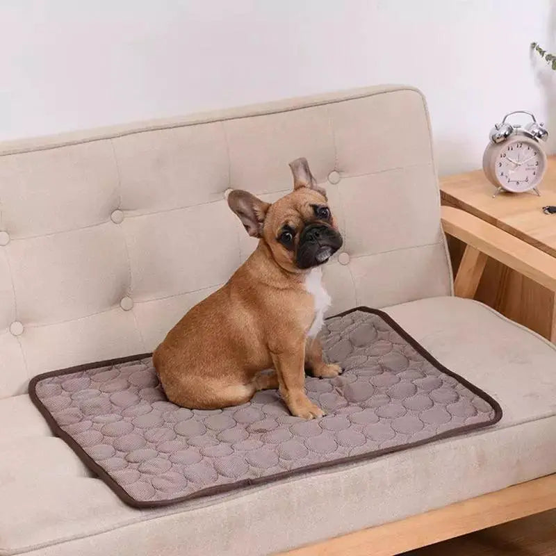 Cooling Dog Mat Breathable Summer Pet Bed Washable Versatile