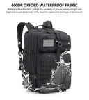Large Capacity Waterproof Tactical Backpack 50L for Men