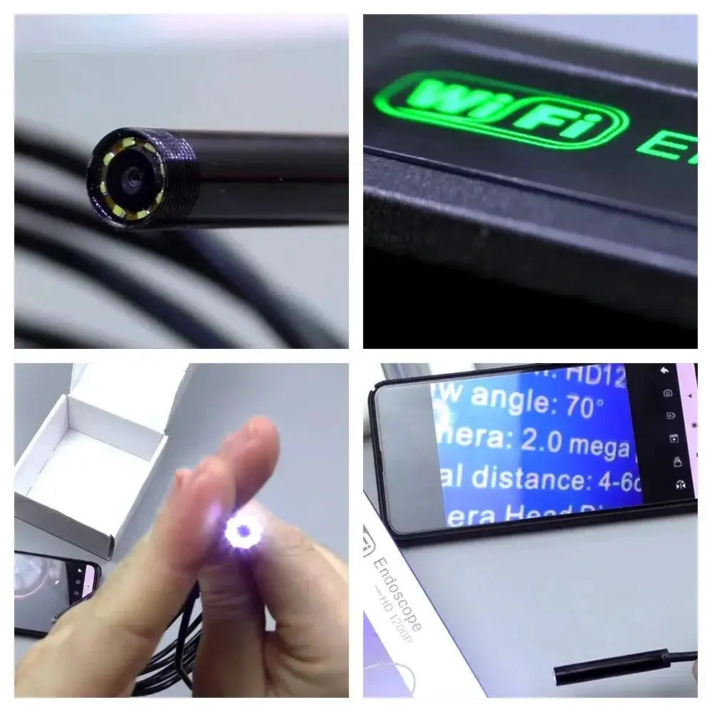 High Resolution 1200P WiFi Waterproof Snake Camera