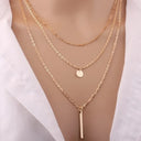 European And American Fashion Jewelry Copper Bead Necklace