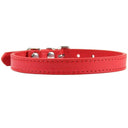 Colorful Leather Pet Collar Personalized Padded Quick Release