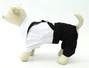 Pet Clothes Puppy Dog Tuxedo Suit Bow Tie Apparel S M L XL XXL