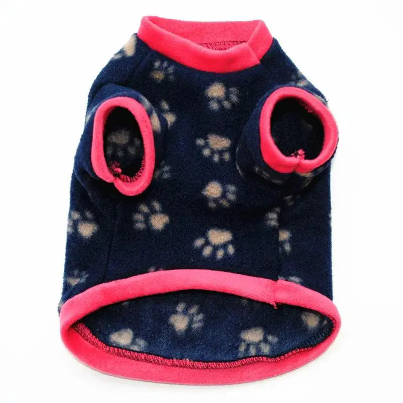 Warm Fleece Skull Print Dog Coat Camouflage Bulldog Jacket