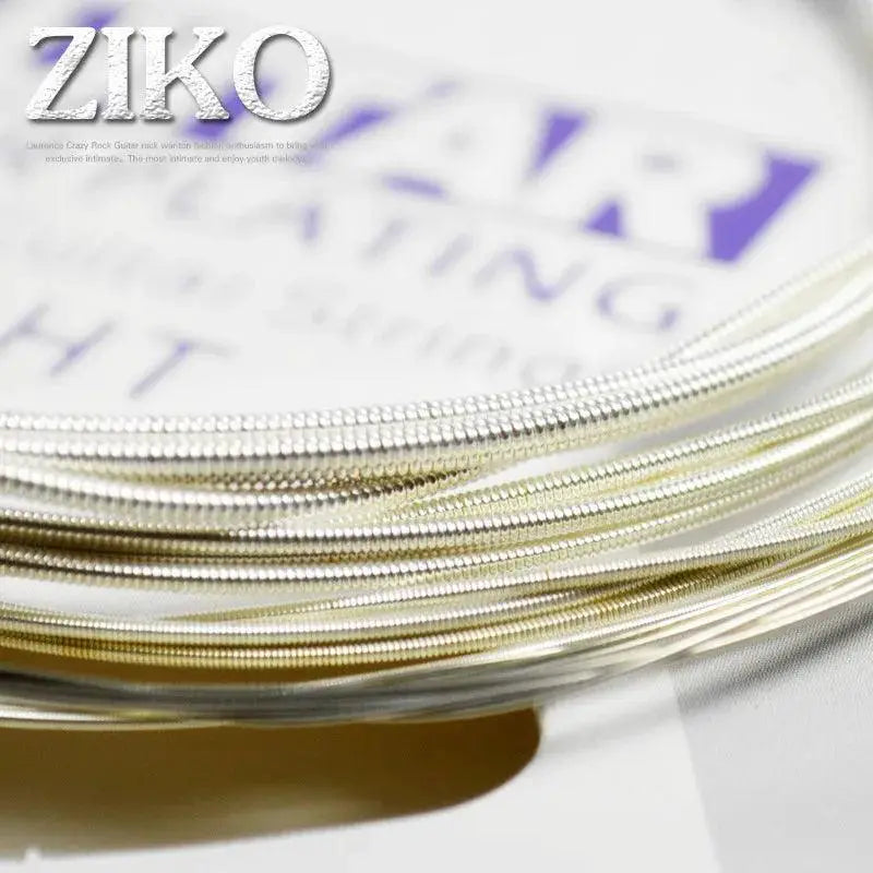 Ziko Acoustic Guitar Strings Set 010 011 012 Silver Plating