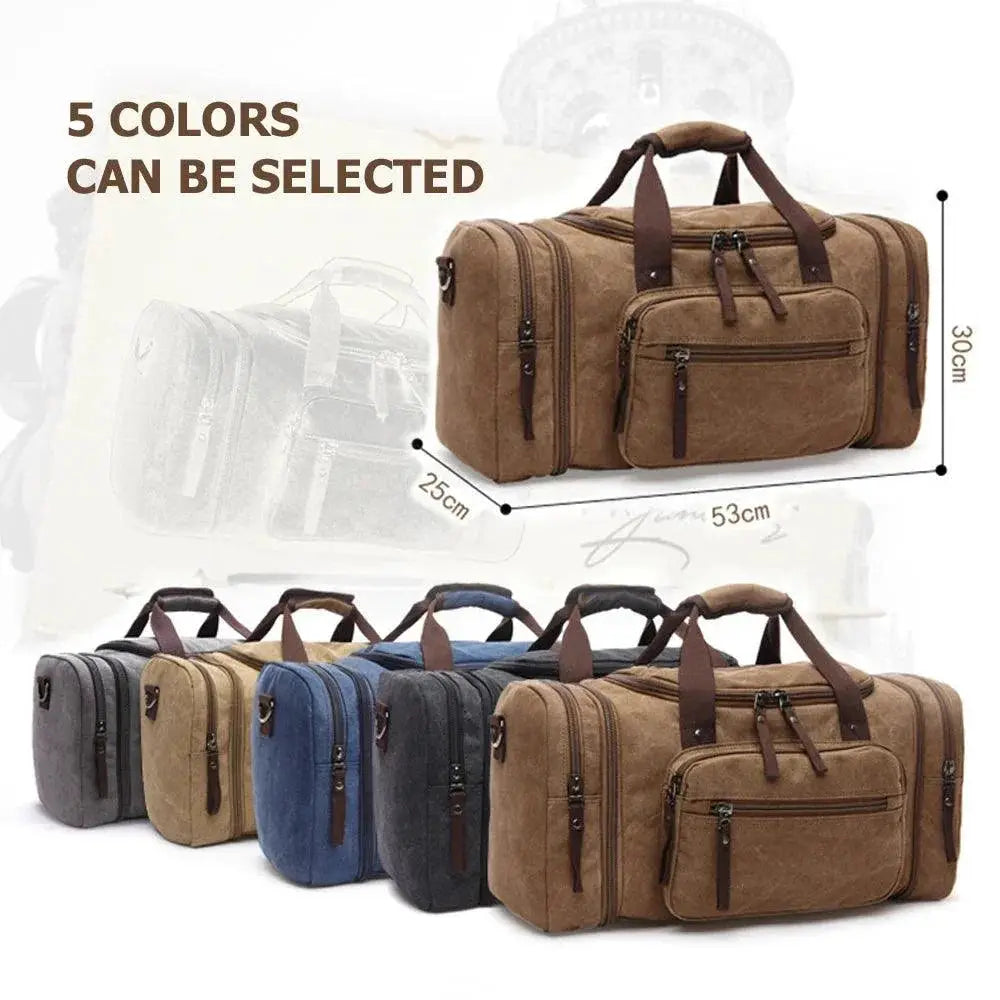 Markroyal Canvas Travel Duffel Bag Large Capacity Weekender