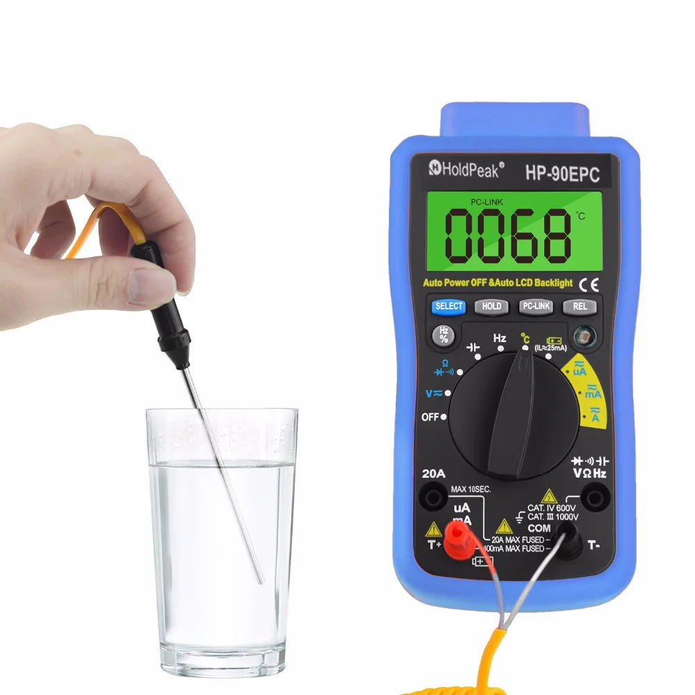 HoldPeak K-type Thermocouple Sensor Temperature Probe Digital — product view 5