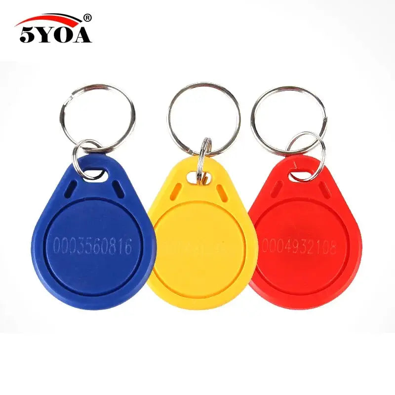 RFID Access Control Keyfob Set 10 Pack Secure ID Tokens
