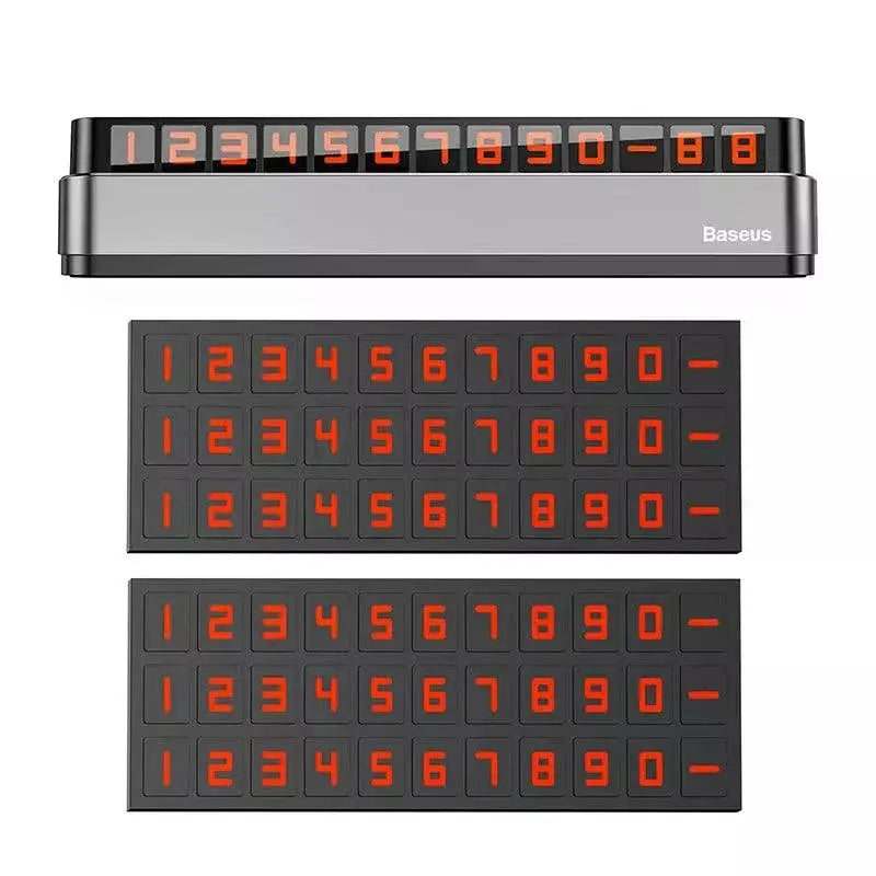 Baseus Car Park Card Holder Luminous Phone Accessory