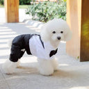 Pet Clothes Puppy Dog Tuxedo Suit Bow Tie Apparel S M L XL XXL