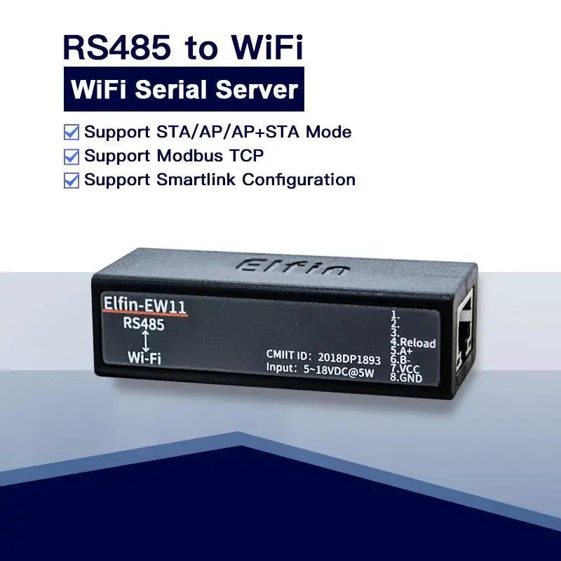 Elfin EW11 WiFi Serial Server for IoT Data Transfer