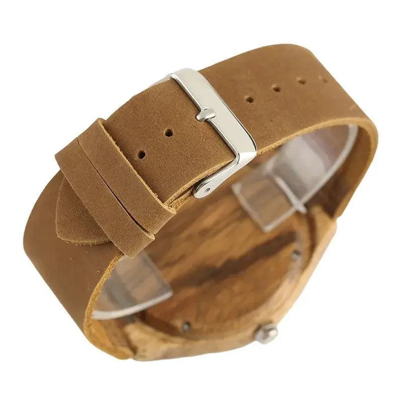 Handcrafted Wooden Mens Watch Nature Inspired Timepiece