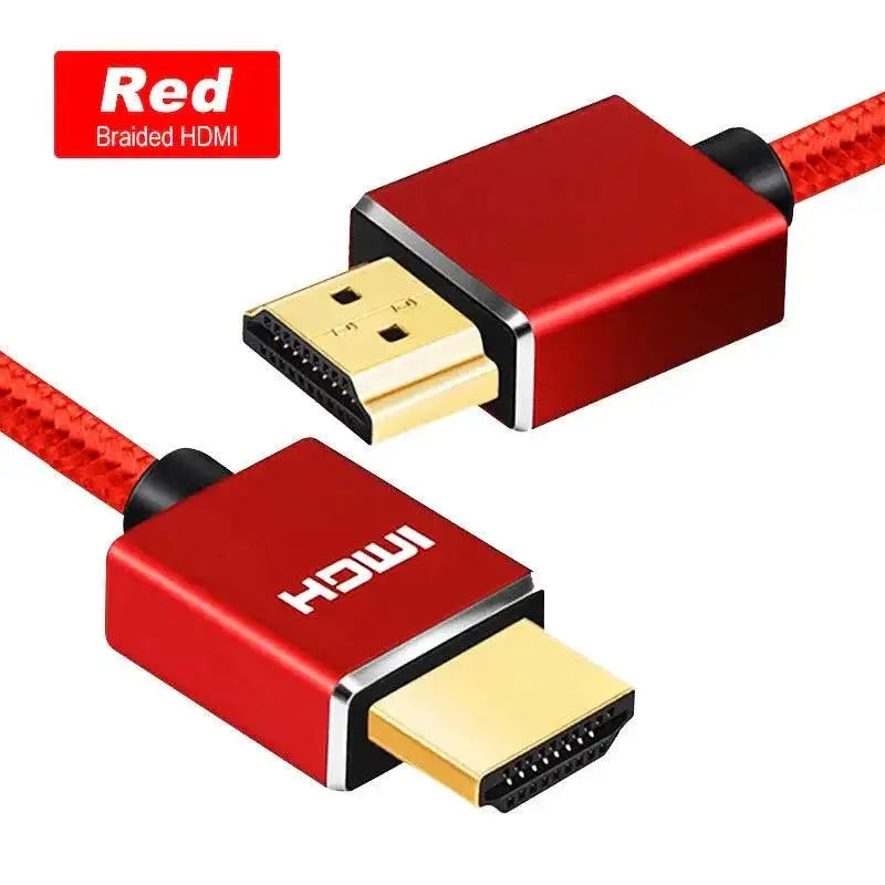 Shuliancable HDMI Cable Crystal Clear 3D Gold Plated Cord