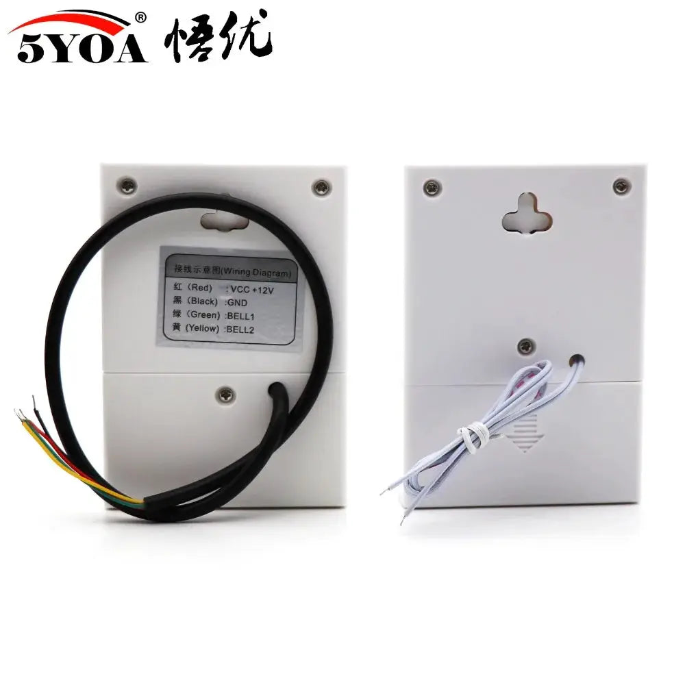 Doorbell Electronic Wire Door Bell Ding-Dong Dry Battery or Connect to 12V Two Types by stepyours.com