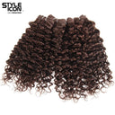 Luxurious Brazilian Curly Hair Bundle Color 4 Extensions