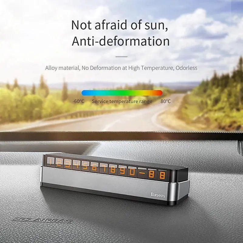 Baseus Car Park Card Holder Luminous Phone Accessory